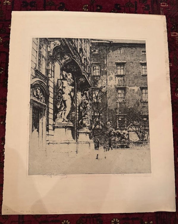 Imperial Palace, Vienna — Proof Etching