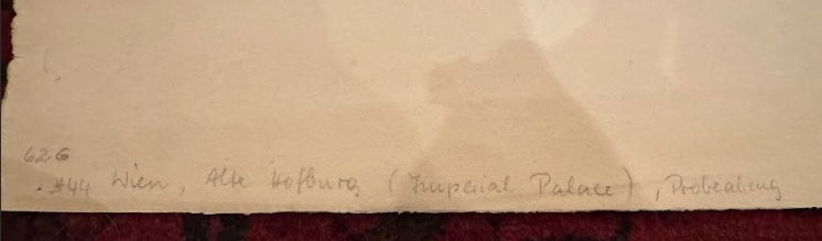 Imperial Palace, Vienna — Proof Etching