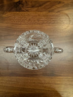 American Brilliant Period Crystal Handled Creamer