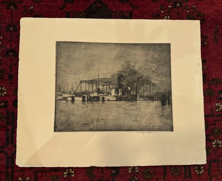 Industrial Ships, Original Artist Proof print
