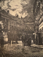 Hauptplatz, Baden bei Wien (Baden near Vienna), Artist Proof, April 1918
