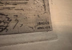 Hauptplatz, Baden bei Wien (Baden near Vienna), Artist Proof, April 1918