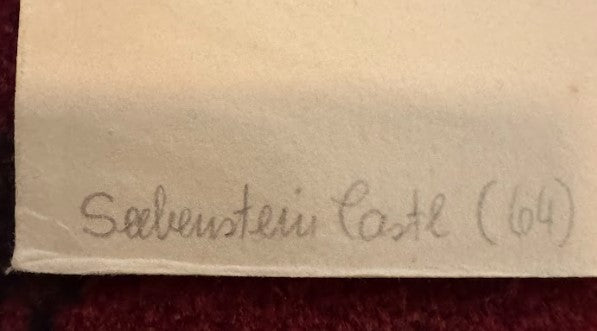 Seebenstein Castle Courtyard, Austria, 1915 — Large Etching with Aquatint