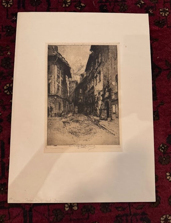 Wien (Vienna), Artist proof on Japanese paper (washi)