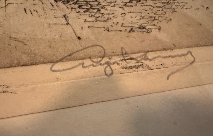 Wien (Vienna), Artist proof on Japanese paper (washi)