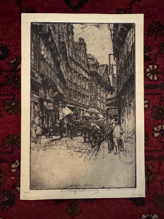 Hamburg Street Scene, Artist proof