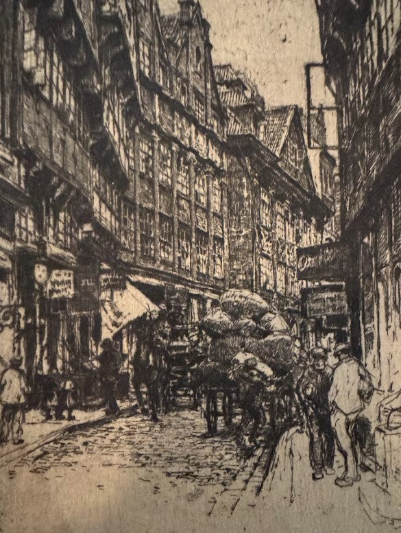 Hamburg Street Scene, Artist proof