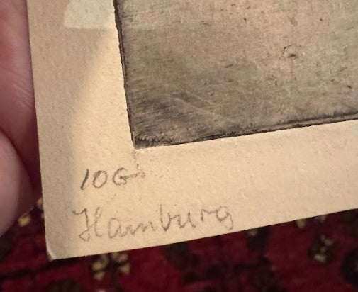 Hamburg Street Scene, Artist proof