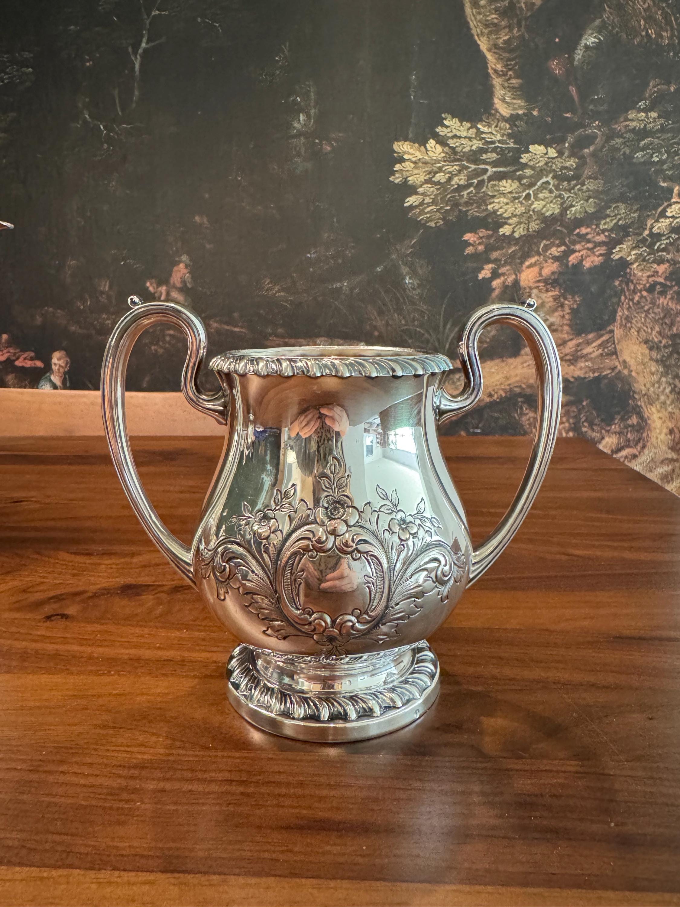 Antique Crescent Silver-plate Coffee 3-Piece set [SS]