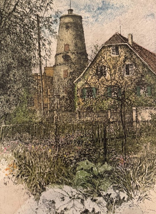 Cottage with Water Tower, June 15, 1951