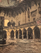 Jagellonian Library / Courtyard, Kraków (Krakau), Poland, 1941