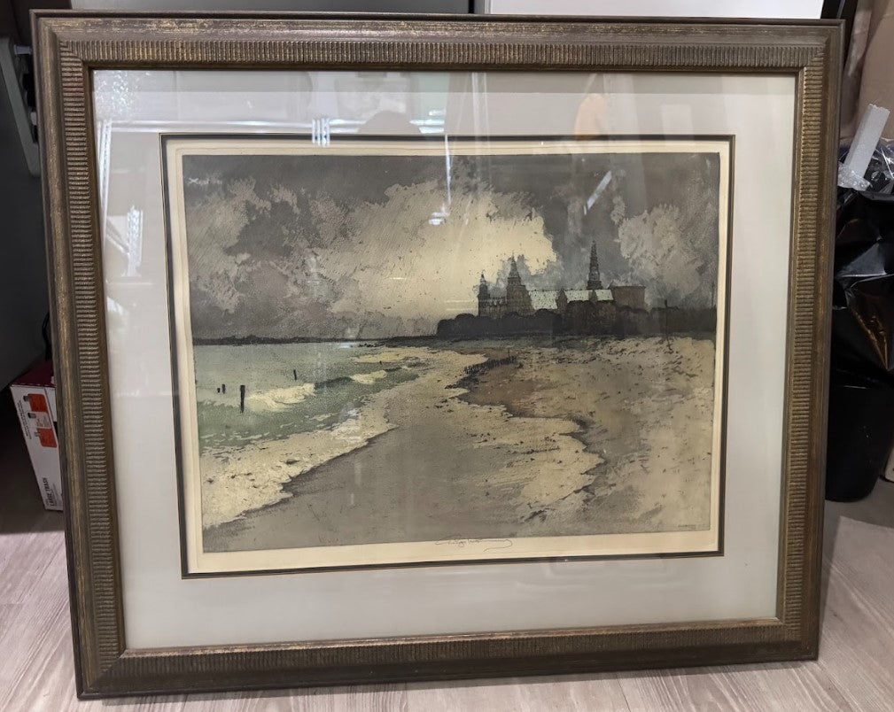 Kronborg Castle, Elsinore (Hamlet’s Castle), Denmark, 1919, Framed