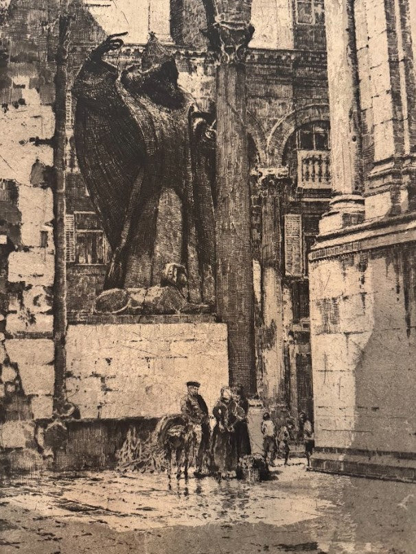 European Square with Large Statue (Grgur Ninski), Split