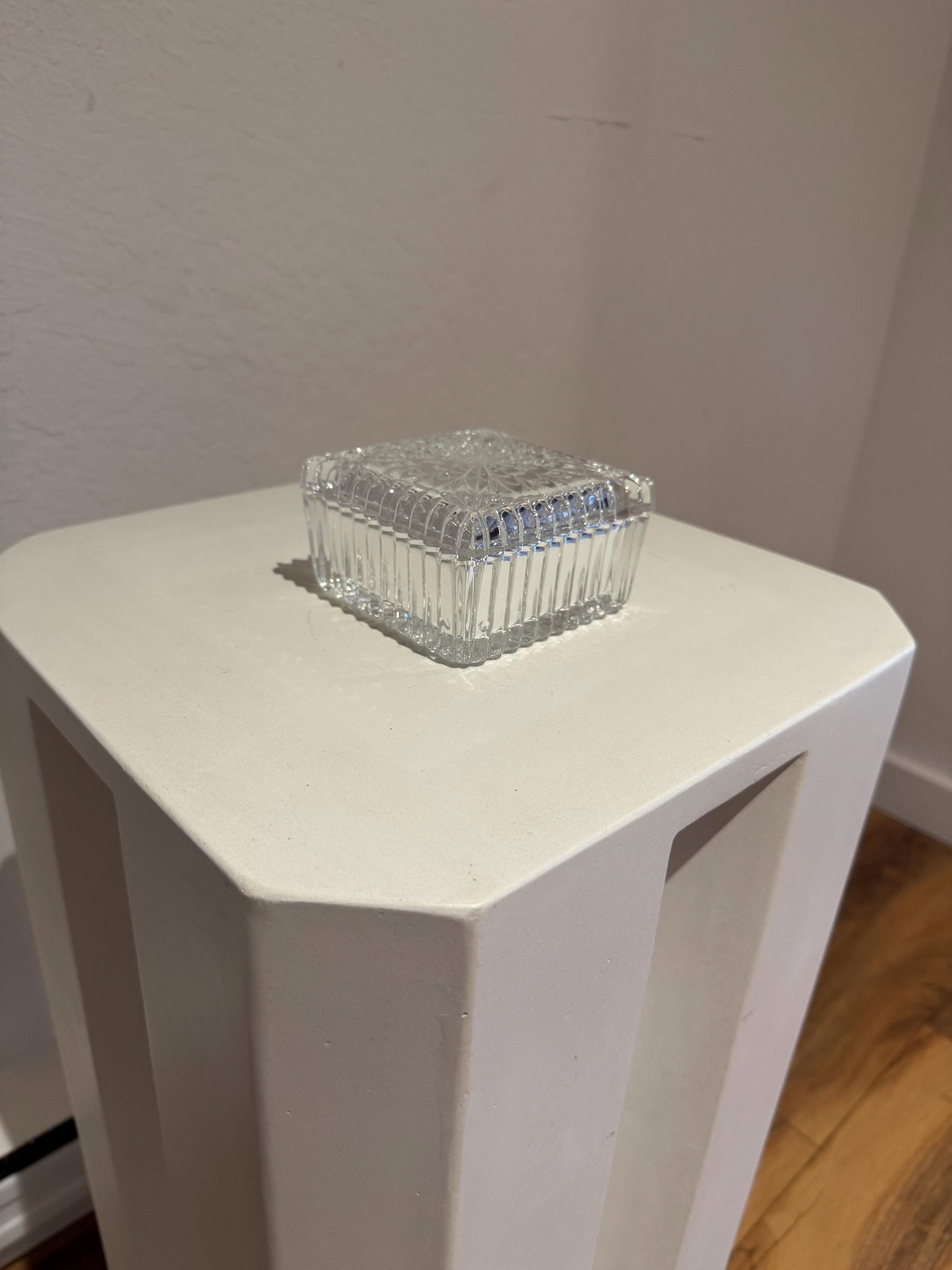 Crystal Glass Box with Lid