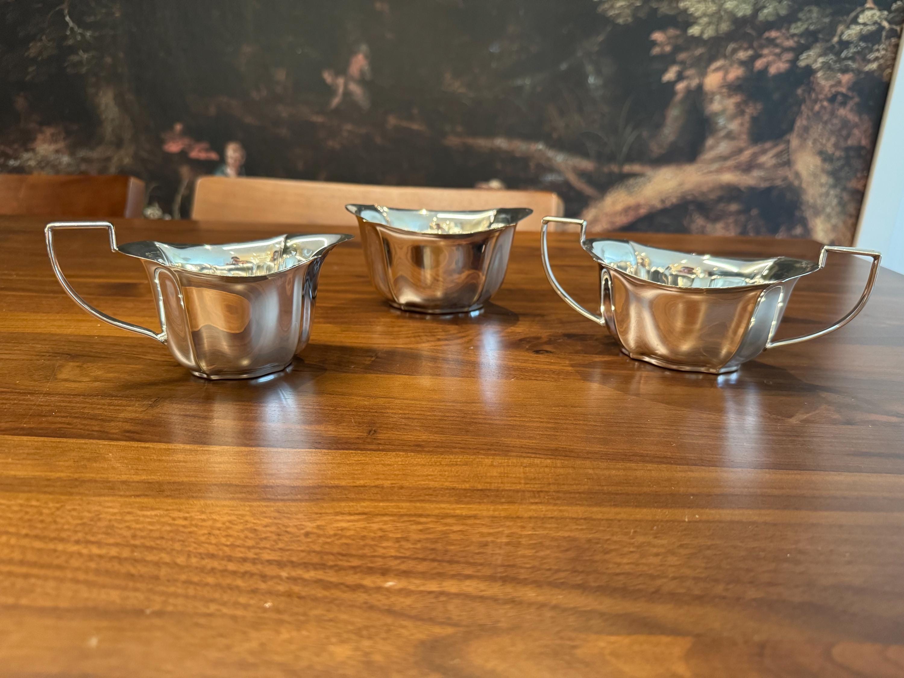 Antique English Silver Plate Coffee & Tea Service - 6 Piece Set, #02007  [SS]