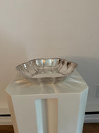 ANTIQUE 1883 FB Rogers Silver Co Hexagonal Silver-Plated Dish #611