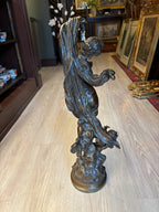 Hippolyte François Moreau “Crépuscule” Patinated Bronze Sculpture, ca. 1857 [JB]