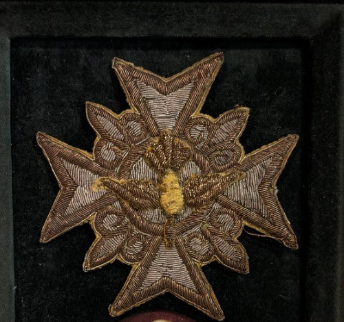 19th Century Embroidered Star of the Order of the Holy Spirit, French Royal Insignia, ca. 1850–1880 [SH]