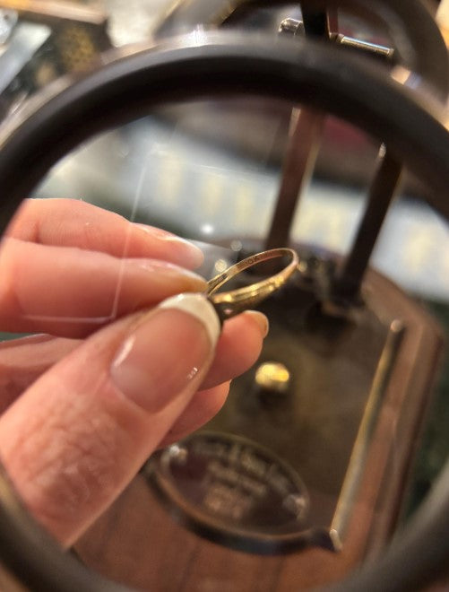 Antique Victorian 10k Gold Rhodolite Garnet Ring – Size 6 – Emerald Cut Stone