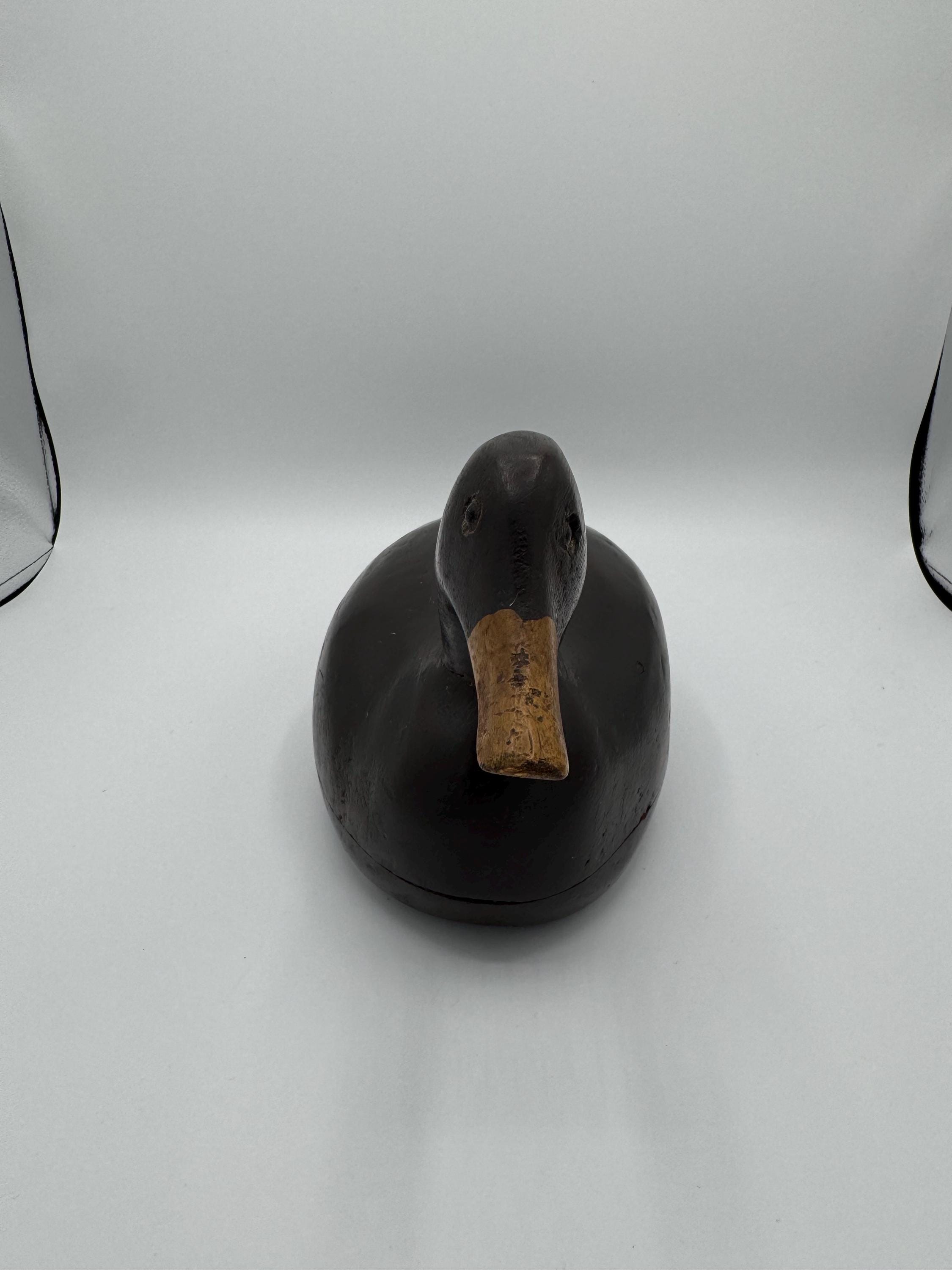 Antique Hand-Carved Wooden Duck Decoy – Rustic Folk Art Home Decor [SS]