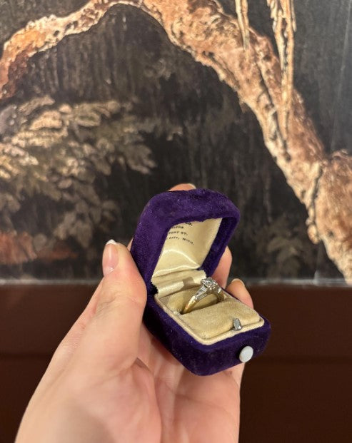 Antique 14k Gold Diamond Ring – Size 6.5 – Classic Early Engagement Style