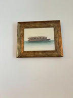 Antique 19th Century Chinese Boat Painting