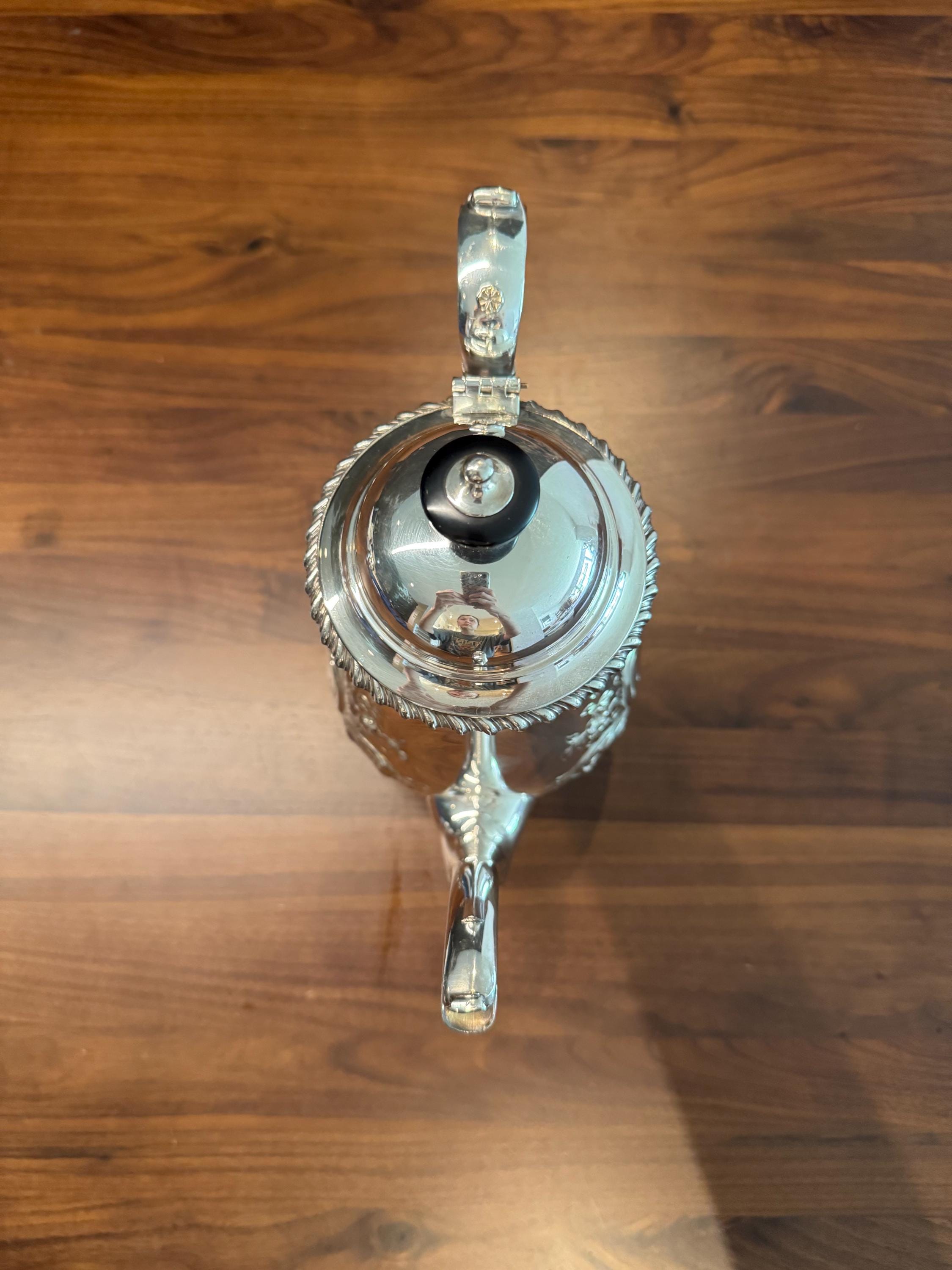 Antique Crescent Silver-plate Coffee 3-Piece set [SS]