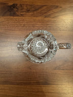 American Brilliant Period Crystal Handled Creamer