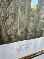1976 Andrew Wyeth Limited Edition Collotype: “My Young Friend”, Framed