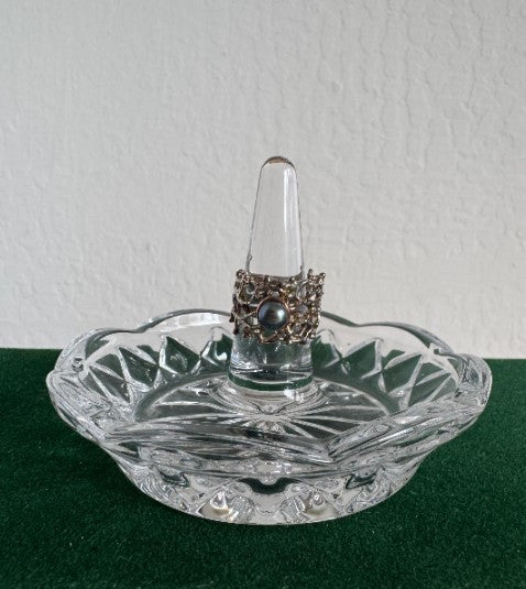 Sterling Silver Sand-Cast Tahitian Pearl Ring, Size 5.5 [CG]