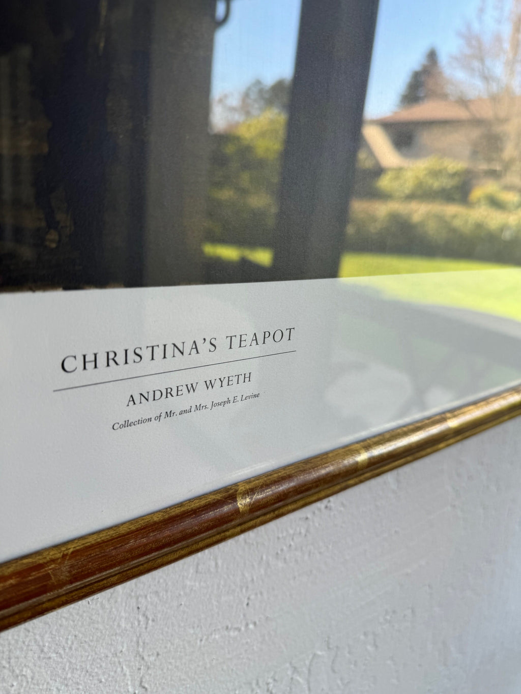 1976 Andrew Wyeth Limited Edition Collotype: “Christina's Teapot", Framed