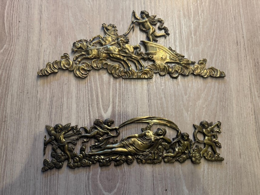 Pair of Antique French Empire Cast Bronze Furniture Mounts, Circa 1799–1805 [SH]