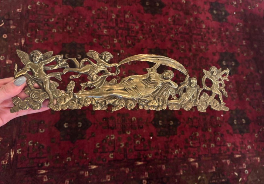 Pair of Antique French Empire Cast Bronze Furniture Mounts, Circa 1799–1805 [SH]