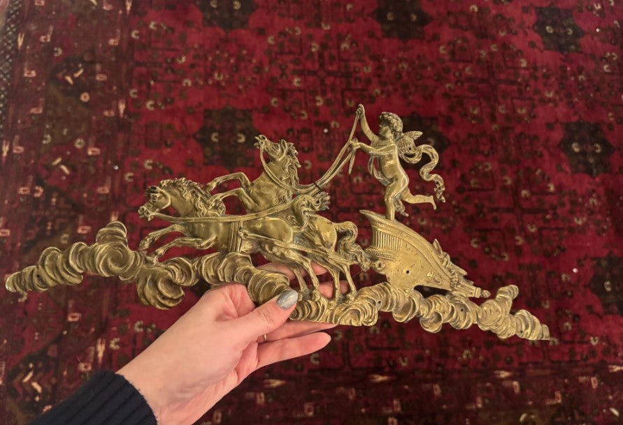 Pair of Antique French Empire Cast Bronze Furniture Mounts, Circa 1799–1805 [SH]