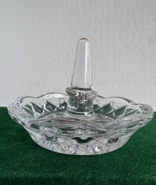 Art Deco Inspired Moissanite Ring, Sterling Silver, Size 6 [CG]