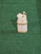 14ct Gold Lavender Jade Foo Dog Seal Pendant, Chinese [LM]