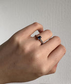 Natural Blue Sapphire Ring – 0.6 Carat, Sterling Silver, Size 6 [CG]