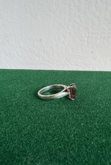 Sterling Silver Garnet Ring, Size 6 [CG]