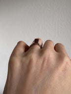 Sterling Silver Garnet Ring, Size 6 [CG]