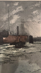 View from the Elbe River toward Kehrwiederspitze, Hamburg, Germany, c. 1920s