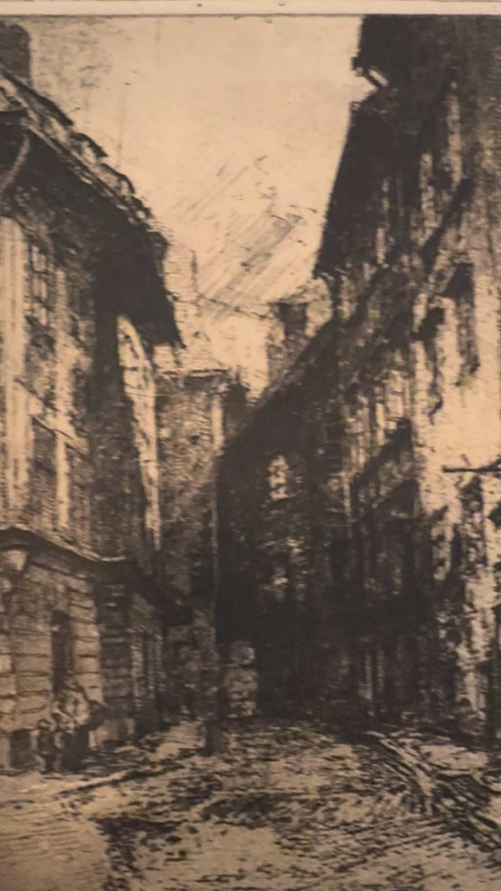 Wien (Vienna), Artist proof on Japanese paper (washi)