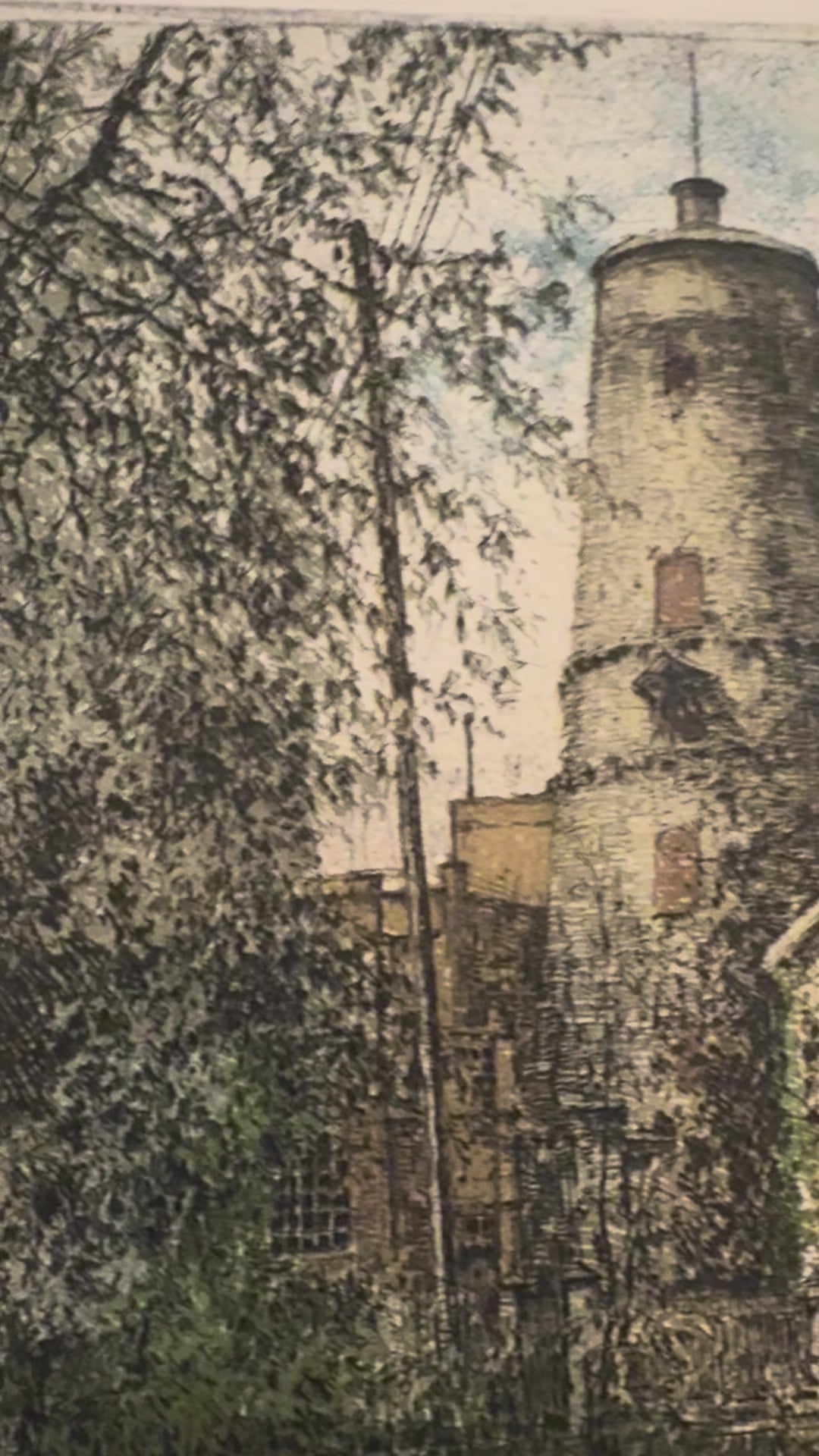 Cottage with Water Tower, June 15, 1951