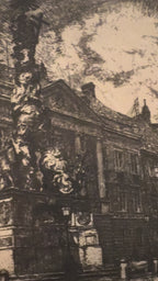 Hauptplatz, Baden bei Wien (Baden near Vienna), Artist Proof, April 1918