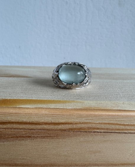 Sterling Silver Moonstone Ring, Size 6 1/2 [CG]