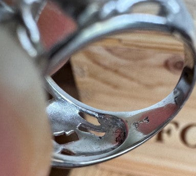 Sterling Silver Moonstone Ring, Size 6 1/2 [CG]