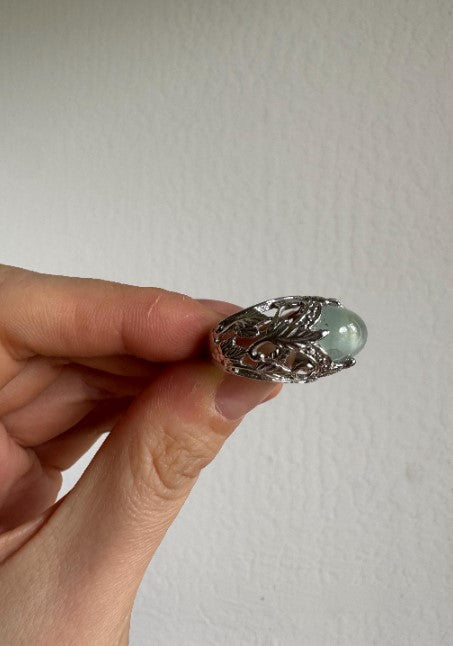 Sterling Silver Moonstone Ring, Size 6 1/2 [CG]